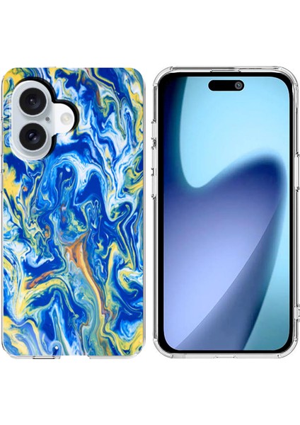 iPhone 17 Mermer Yumuşak Tpu Telefon Kılıfı (Yurt Dışından)