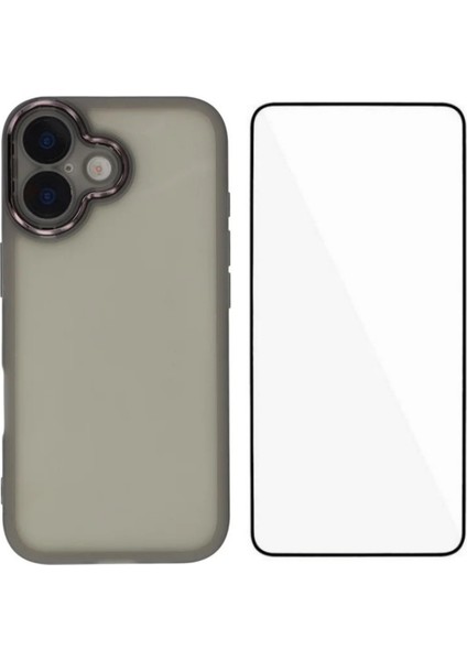 iPhone 17 Tpu Kılıf Temperli Camlı Elektroliz Çerçeve Arka Kapak (Yurt Dışından)