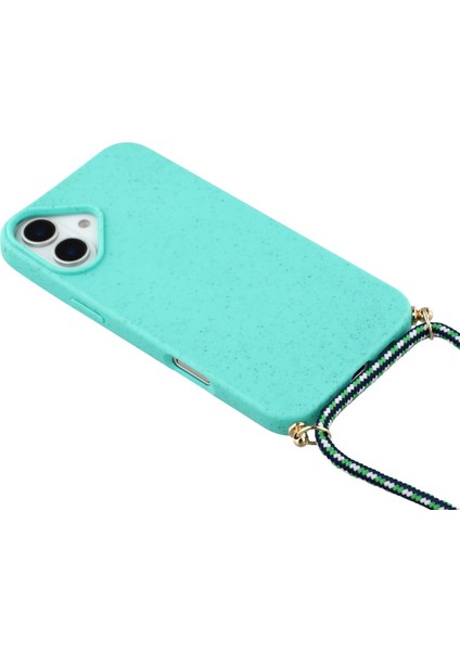 iPhone 17 Biyolojik Olarak Parçalanabilir Buğday Samanı + Tpu Çevre Dostu Telefon Kılıfı ve Kordon (Yurt Dışından) fırsatları