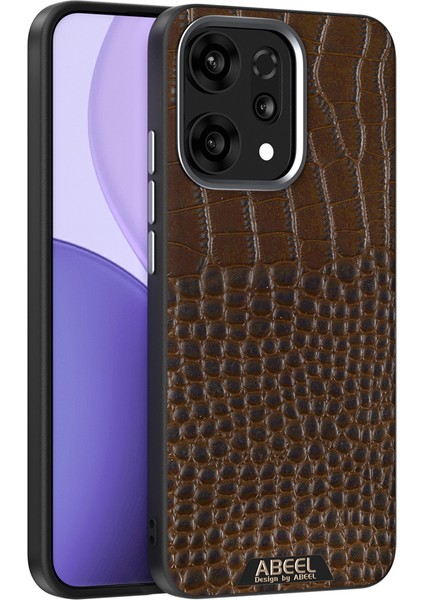 Oppo RENO14 Pro 5g Timsah Dokulu Mikro Kabartmalı Arka Kapak Magsafe ile Uyumlu (Yurt Dışından)
