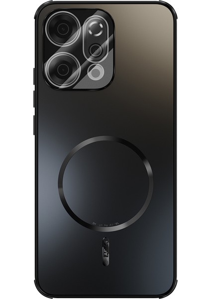 Oppo RENO14 Pro 5g Manyetik Kılıf Tpu Pc Mat Telefon Arka Kapağı Lens Filmi ile (Yurt Dışından)