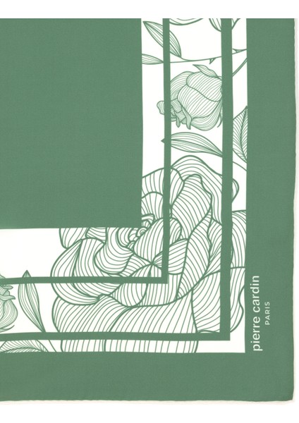 Kadın Yeşil Ipek Eşarp 50309585-VR054 fırsatları