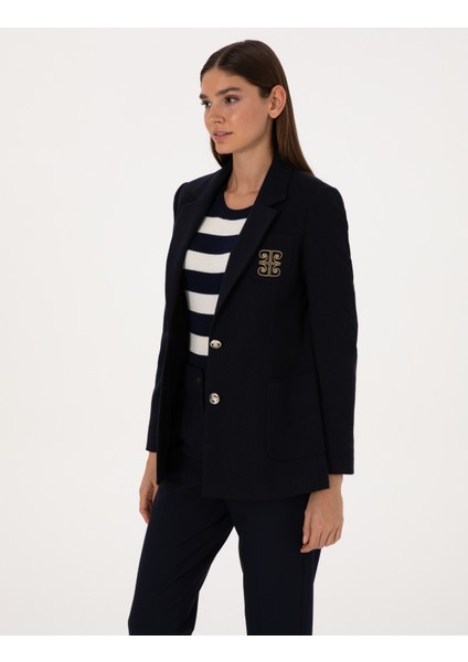 Kadın Lacivert Slim Fit Ceket 50310085-VR033 modelleri