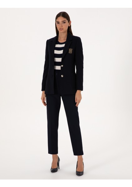 Kadın Lacivert Slim Fit Ceket 50310085-VR033 fırsatları