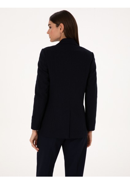 Kadın Lacivert Slim Fit Ceket 50310085-VR033 indirimleri