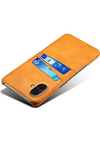 iPhone 17 Çift Kart Yuvalı Pu Deri + Sert Pc Telefon Kılıfı (Yurt Dışından) fırsatları