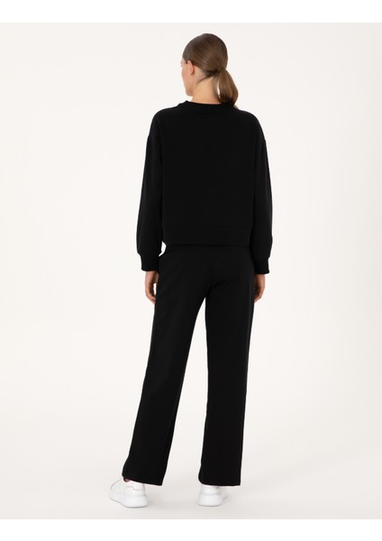 Kadın Siyah Loose Fit Eşofman Altı 50314964-VR046 fırsatları