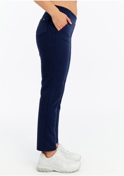 Kadın Lacivert Eşofman Alt Cepli Klasik PAÇA-P376 fiyatları