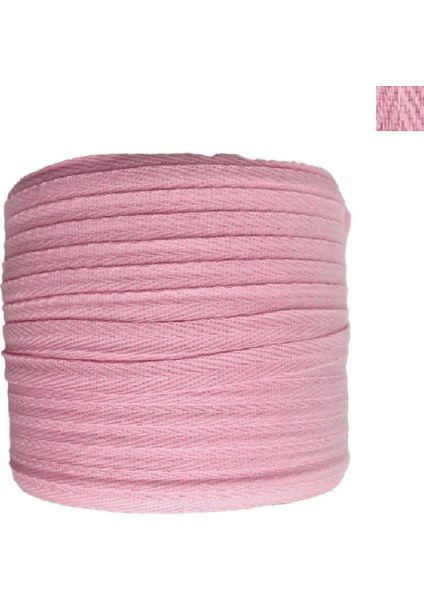 Dokuma Ekstrafor Şerit Pembe Pamuklu Balıksırtı 1 cm En 200 M Hobi Dikiş ve Aksesuar Kullanımı Mont Kaban Kenarı