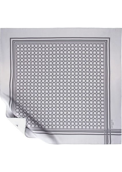 Kadın Gri Ipek Eşarp 50307018-VR024