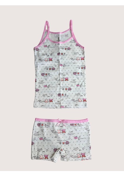 Kız Çocuk Atlet ve Boxer Takım – Rahat ve Şık Ev Giyim Seti modelleri