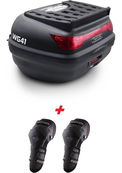 WG41 Basic Arka Çanta 41 Litre (Siyah) + Karbon Dizlik Hedi