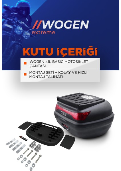 WG41 Basic Arka Çanta 41 Litre (Siyah) + Karbon Dizlik Hedi indirimleri