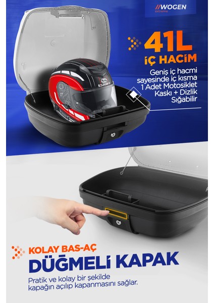 WG41 Premium Arka Çanta 41 Litre (Beyaz) + Karbon Dizlik He modelleri
