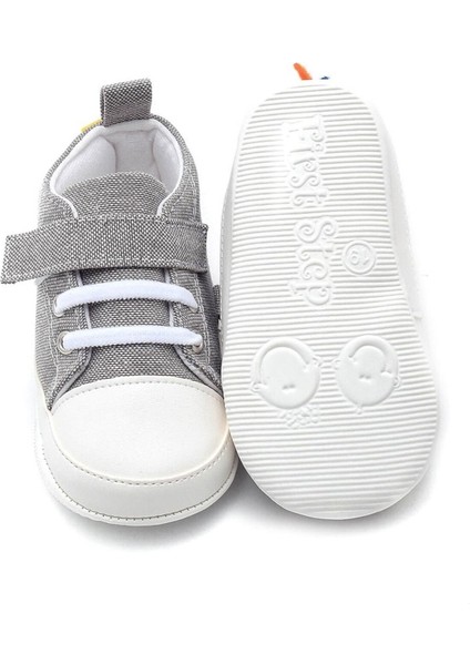 Dinazor Nakışlı Bebek PATIK-GRİ-G-2319
