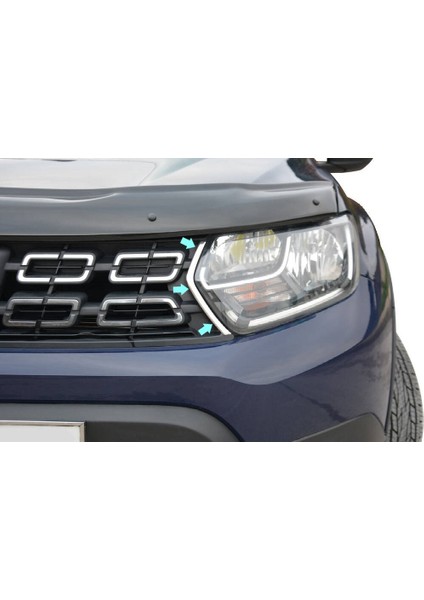 Ön Panjur Yan Çıtaları Krom 2 Parça Duster Suv 2018 ve Sonrası Modeller Için fiyatları