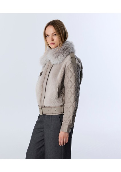 Suni Kürklü ve Kemerli Mont TW6240012287005