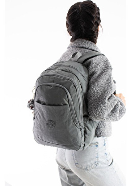 Mega Boy Gri Unisex Ayarlanabilir Ortapedik Askılı Çok Bölmeli Okul Çantası modelleri