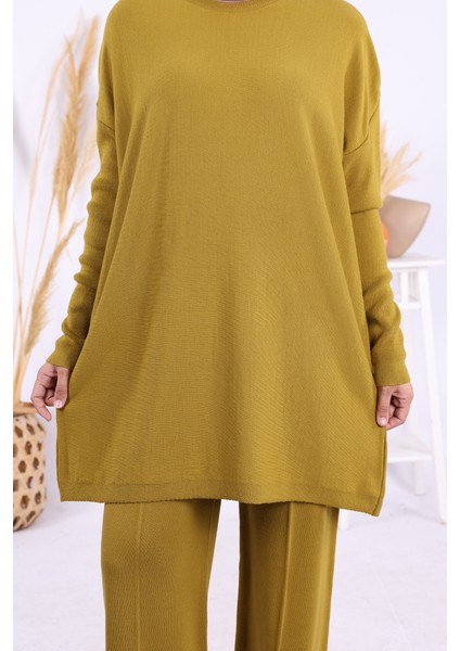 Triko Tunik Pantolon Takım 17035 Yağ Yeşili indirimleri