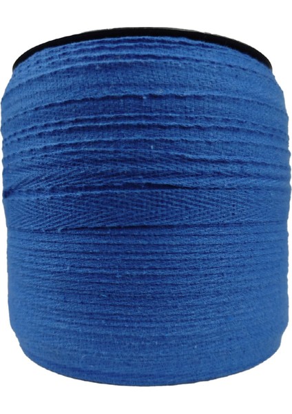 Balıksırtı Desenli Pamuklu Ekstrafor Şerit Mavi Renk 1 cm En 200 M Dar Dokuma Hobi Dikiş Malzemesi Mont ve Kaban Kenarı fiyatları