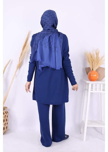 Triko Tunik Pantolon Takım 17035 Lacivert modelleri