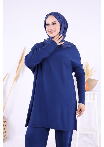 Triko Tunik Pantolon Takım 17035 Lacivert fırsatları