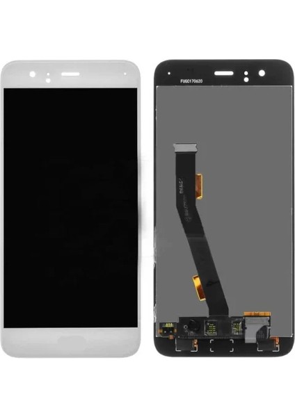Xiaomi Uyumlu Mi 6 LCD Ekran Dokunmatik Beyaz Çıtasız Parmak Izli