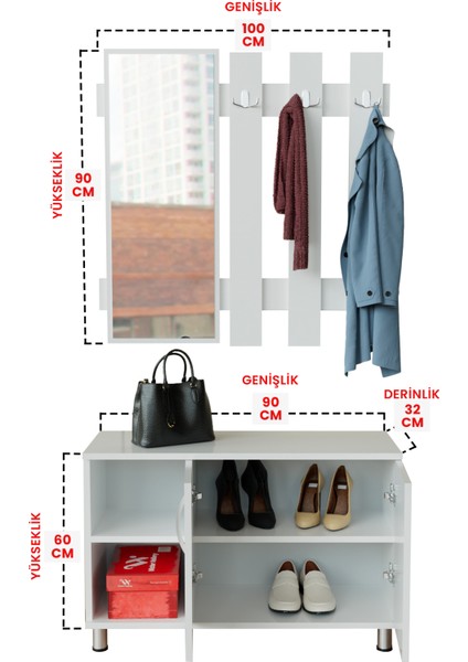 "alçin" Ayakkabılık ve Askılık & Portmanto modelleri