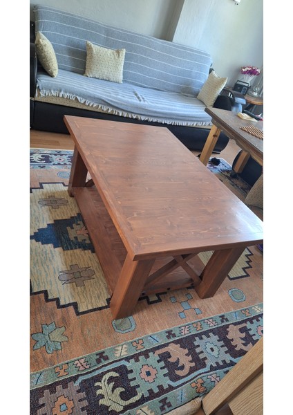 Açık Meşe Raflı Orta Sehpa indirimleri