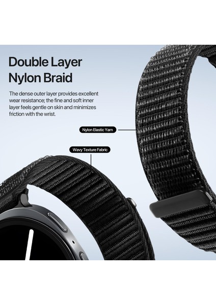 Samsung Galaxy Watch8 / Watch8 Classic Için Naylon Dokuma Kayış (Yurt Dışından) fırsatları