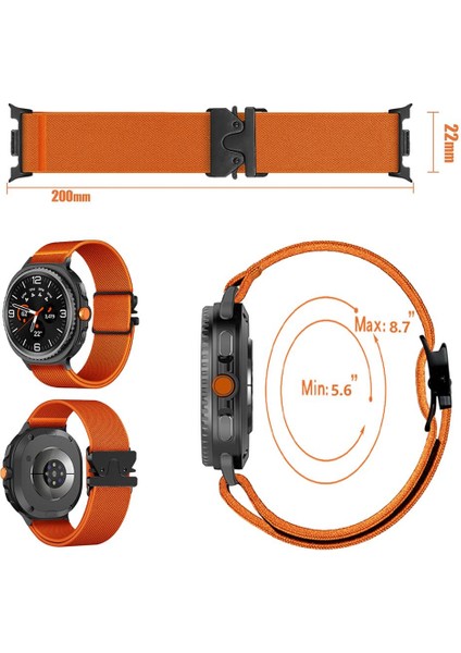 Samsung Galaxy Watch8 / Watch8 Classic Için Naylon Saat Kayışı (Yurt Dışından) modelleri