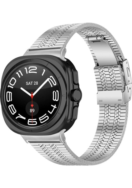 Samsung Galaxy Watch Ultra 47MM / Ultra 2025 Için Paslanmaz Çelik Kayış (Yurt Dışından)