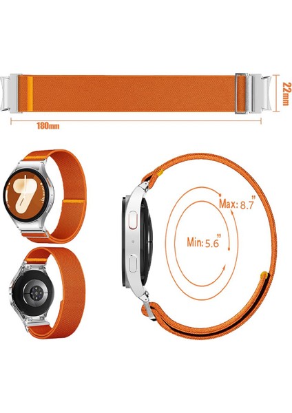 Samsung Galaxy Watch Fe / 7 / 6 / 5 / 4 Için Naylon Saat Kayışı (Yurt Dışından) modelleri