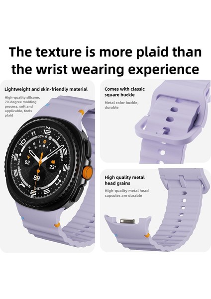 Samsung Galaxy Watch8 / Watch8 Classic Için Silikon Saat Kayışı (Yurt Dışından) modelleri
