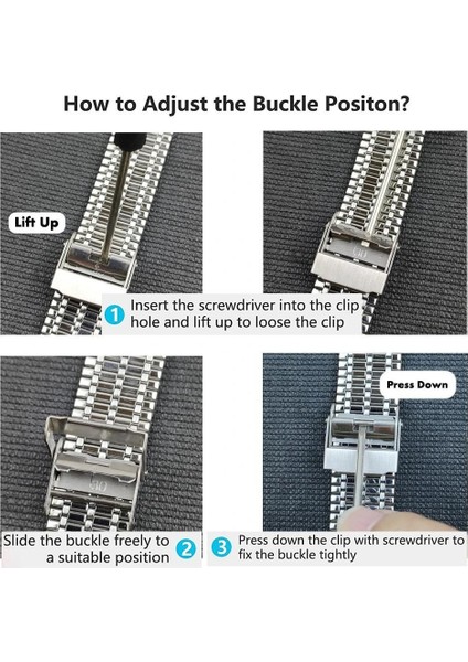 Samsung Galaxy Watch 7 / 6 / 5 / 4 Için Paslanmaz Çelik Kayış (Yurt Dışından) modelleri