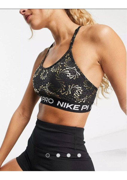 Pro Indy Hafif Destekli Dolgulu Strappy Sparkle Kadın Spor Sütyeni