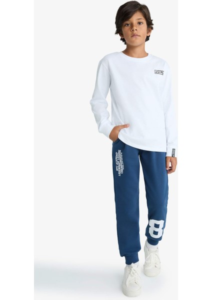 Erkek Çocuk Beli Lastikli Baskılı Eşofman Altı F2715A825WN modelleri