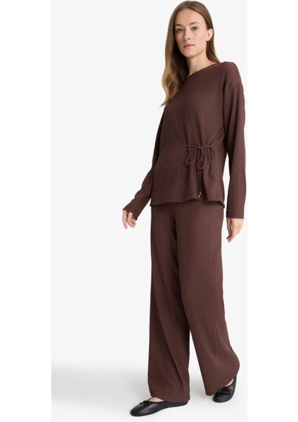 Straight Fit Düz Paça Bürümcük Pantolon fırsatları