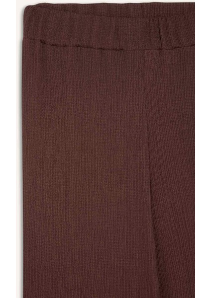 Straight Fit Düz Paça Bürümcük Pantolon