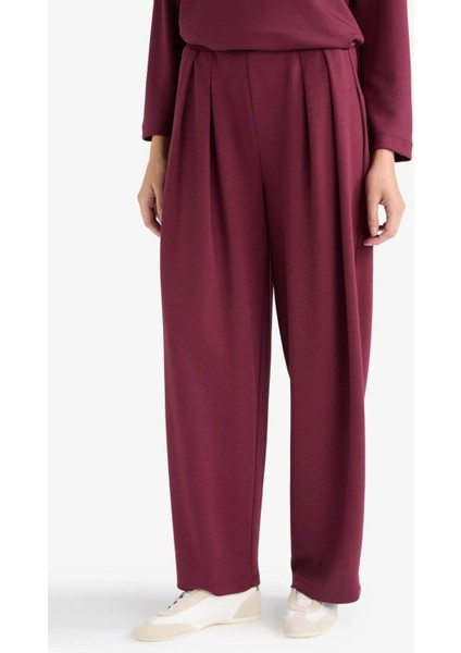 Barrel Fit Düz Paça Pantolon F9575AX25AU