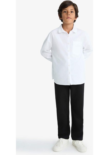 Erkek Çocuk Beli Lastikli Standart Paça Pantolon G2142A825AU