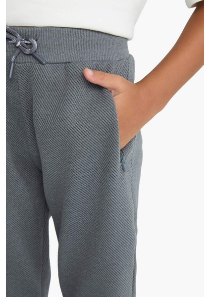 Erkek Çocuk Beli Paçası Lastikli Cepli Jogger Eşofman Altı C7635A825WN indirimleri