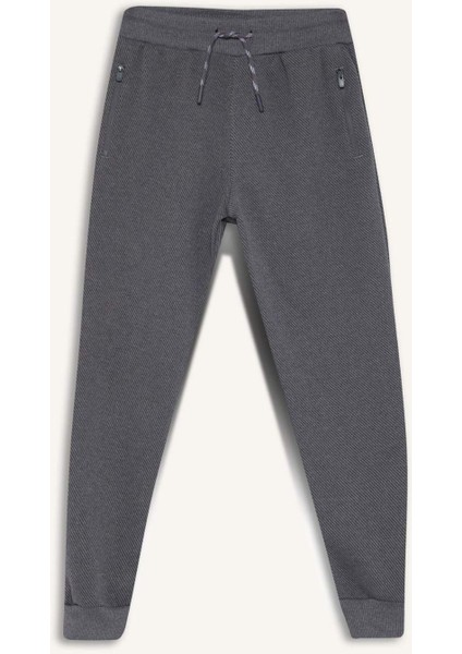 Erkek Çocuk Beli Paçası Lastikli Cepli Jogger Eşofman Altı C7635A825WN
