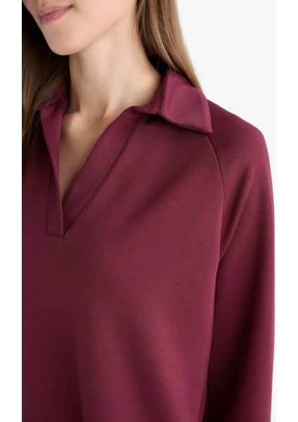 Regular Fit Kayık Yaka Uzun Kollu Tunik F9615AX25AU