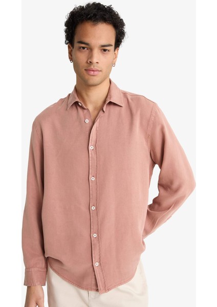 Regular Fit Twill Uzun Kollu Gömlek G0406AX25AU modelleri