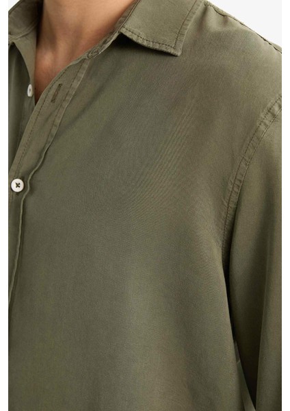 Regular Fit Twill Uzun Kollu Gömlek G0406AX25AU indirimleri