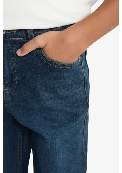 Erkek Çocuk Straight Fit Düz Paça Jean Pantolon F0455A825AU indirimleri