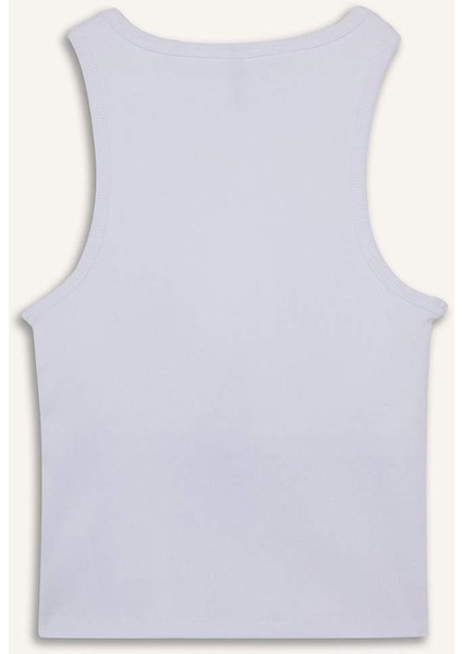 Slim Fit Dar Kesim Basic Düz Halter Yaka Fitilli Kaşkorse Pedli Atlet G0843AX25AU fırsatları