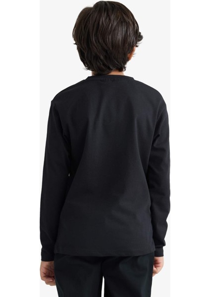 Erkek Çocuk Minecraft Bisiklet Yaka Uzun Kollu Tişört F5091A825AU