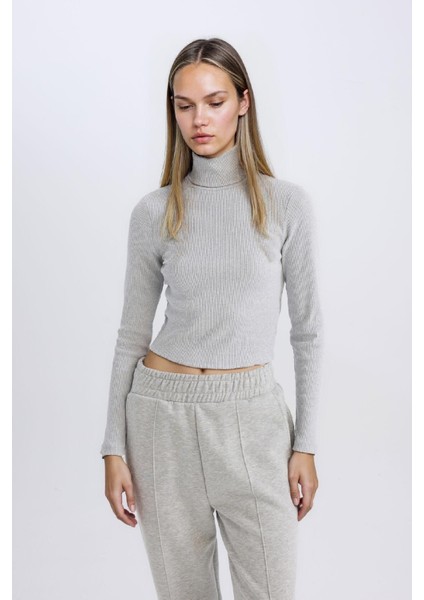 Fitted Balıkçı Yaka Fitilli Kaşkorse Basic Düz Uzun Kollu Tişört D8798AX24AU modelleri